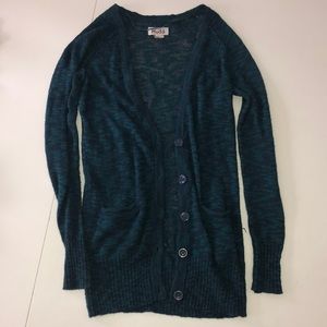 xs blue mudd cardigan